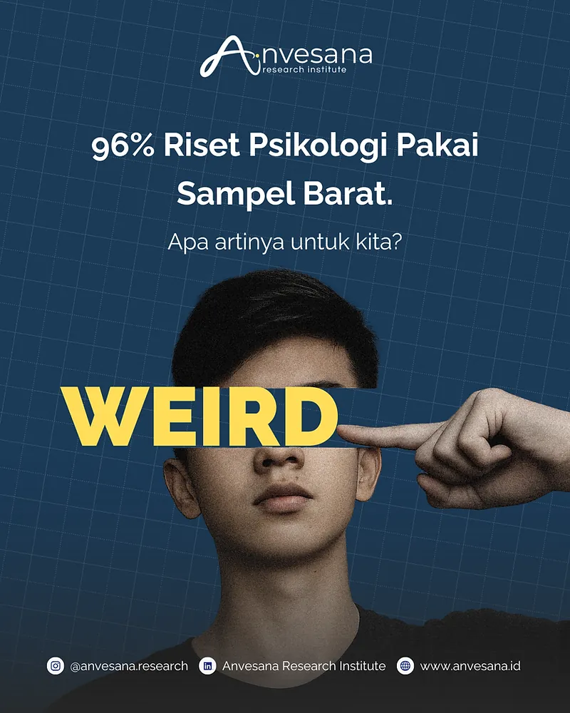 Sampul artikel tentang bias WEIRD dalam penelitian psikologi