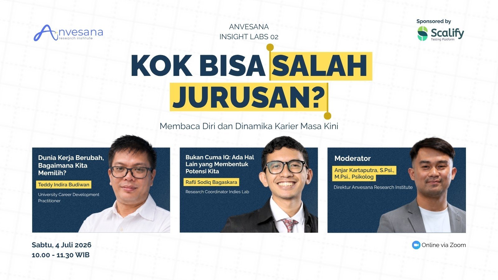 Poster Insight Labs #02: Kok Bisa Salah Jurusan?