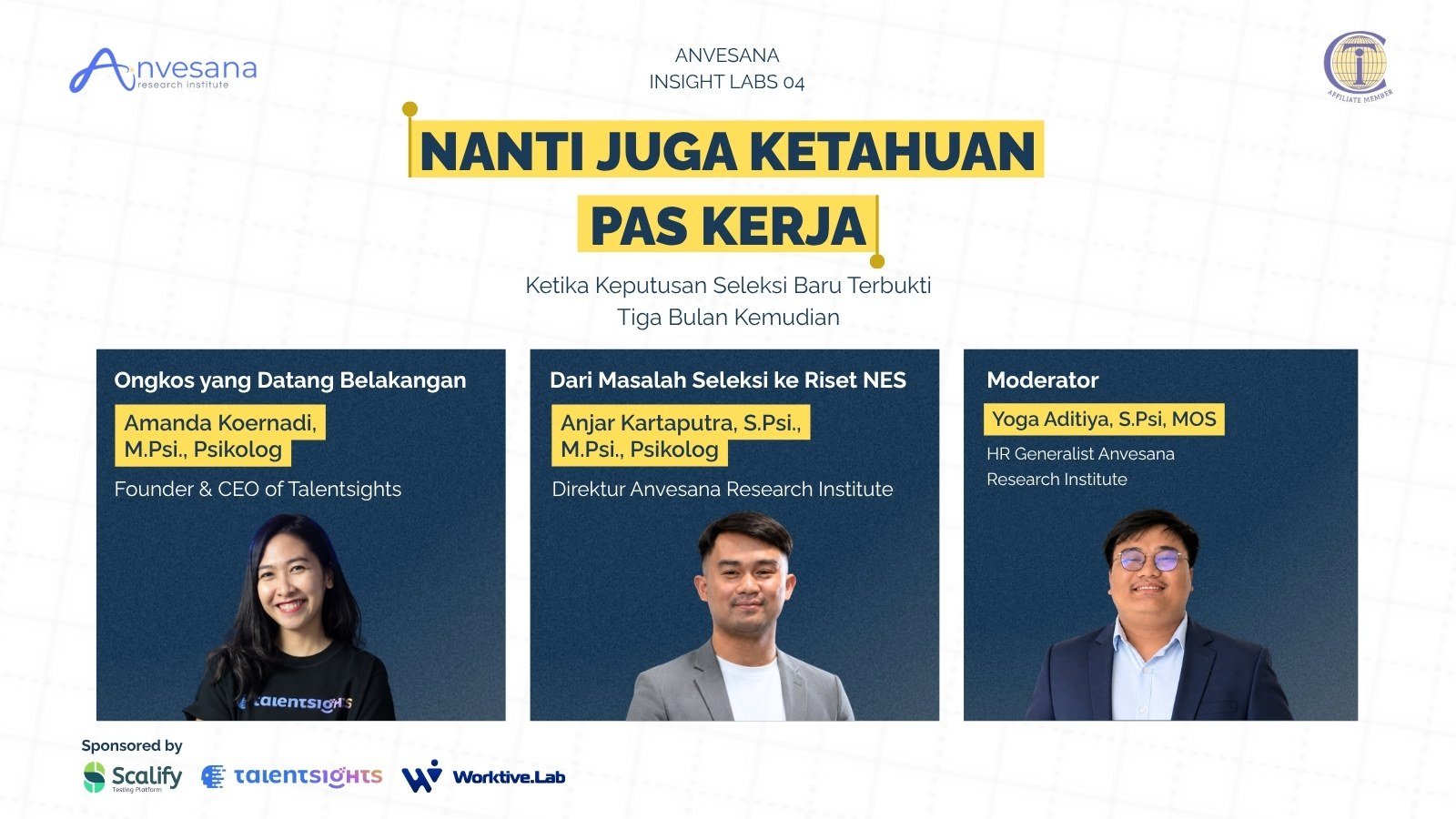 Poster Insight Labs #04: Nanti Juga Ketahuan Pas Kerja