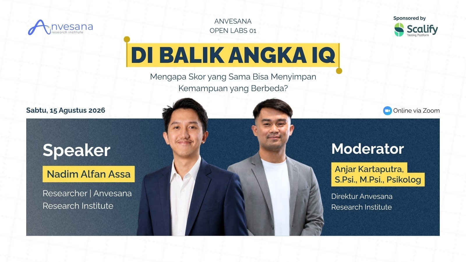 Poster Open Labs #01: Di Balik Angka IQ