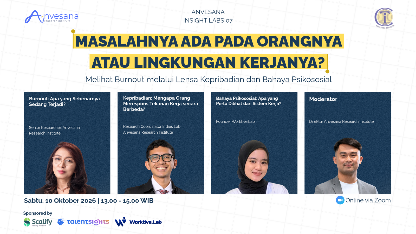 Poster Insight Labs #07: Masalahnya Ada pada Orangnya atau Lingkungan Kerjanya?